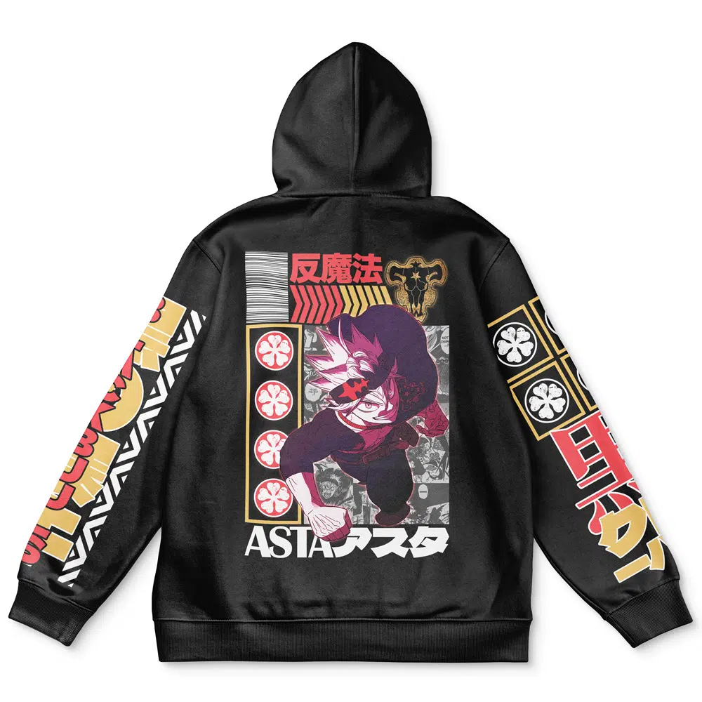 Buildercar - Asta V2 Black Clover Streetwear Hoodie