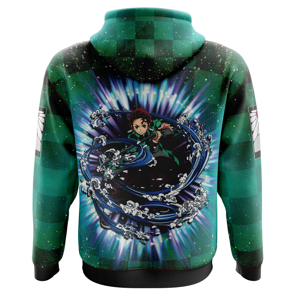 Buildercar - Astral Aura Tanjiro Demon Slayer Hoodie - Image 2