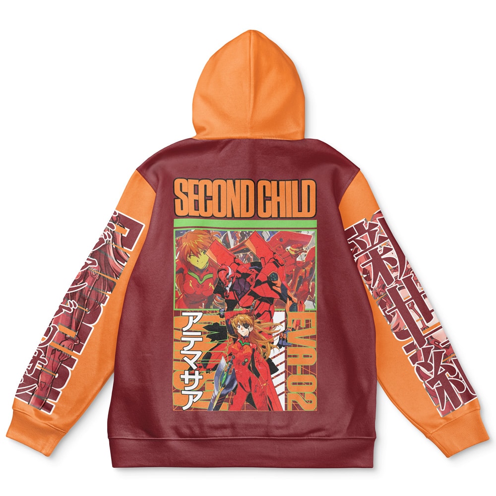 Buildercar - Asuka Langley Sohryu x Eva 02 Eva Streetwear Hoodie