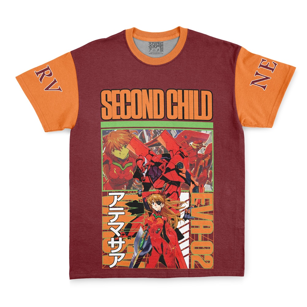 Buildercar - Asuka Langley Sohryu x Eva 02 Eva Streetwear T-Shirt