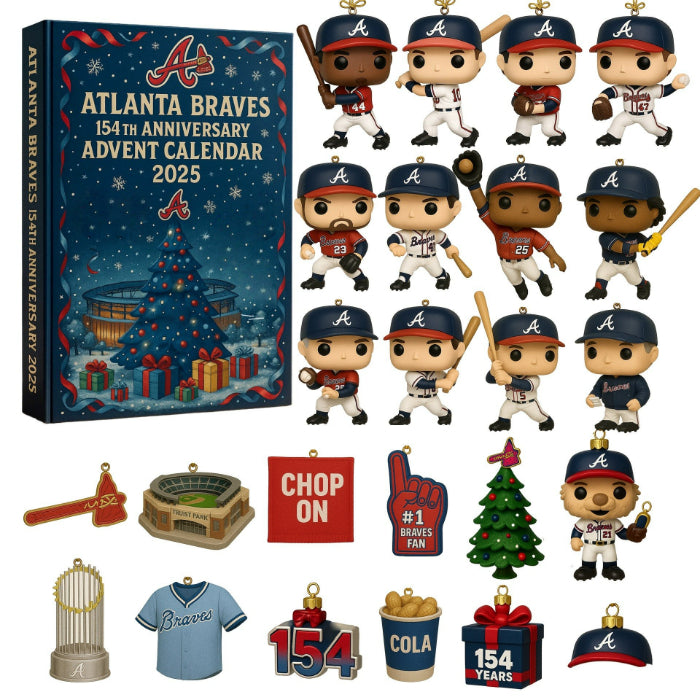 Buildercar - Atlanta Braves Advent Calendar 2025 154TH ANNIVERSARY -2D Acrylic