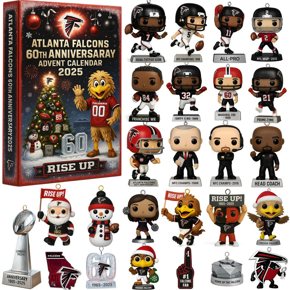 Buildercar - Atlanta Falcons Advent Calendar 2025 60TH ANNIVERSARY -2D Acrylic