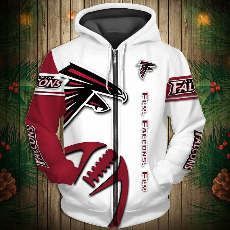 Buildercar - Atlanta Falcons Hoodie Unisex NFL Pullover Hoodie for Football Fans hm10112545