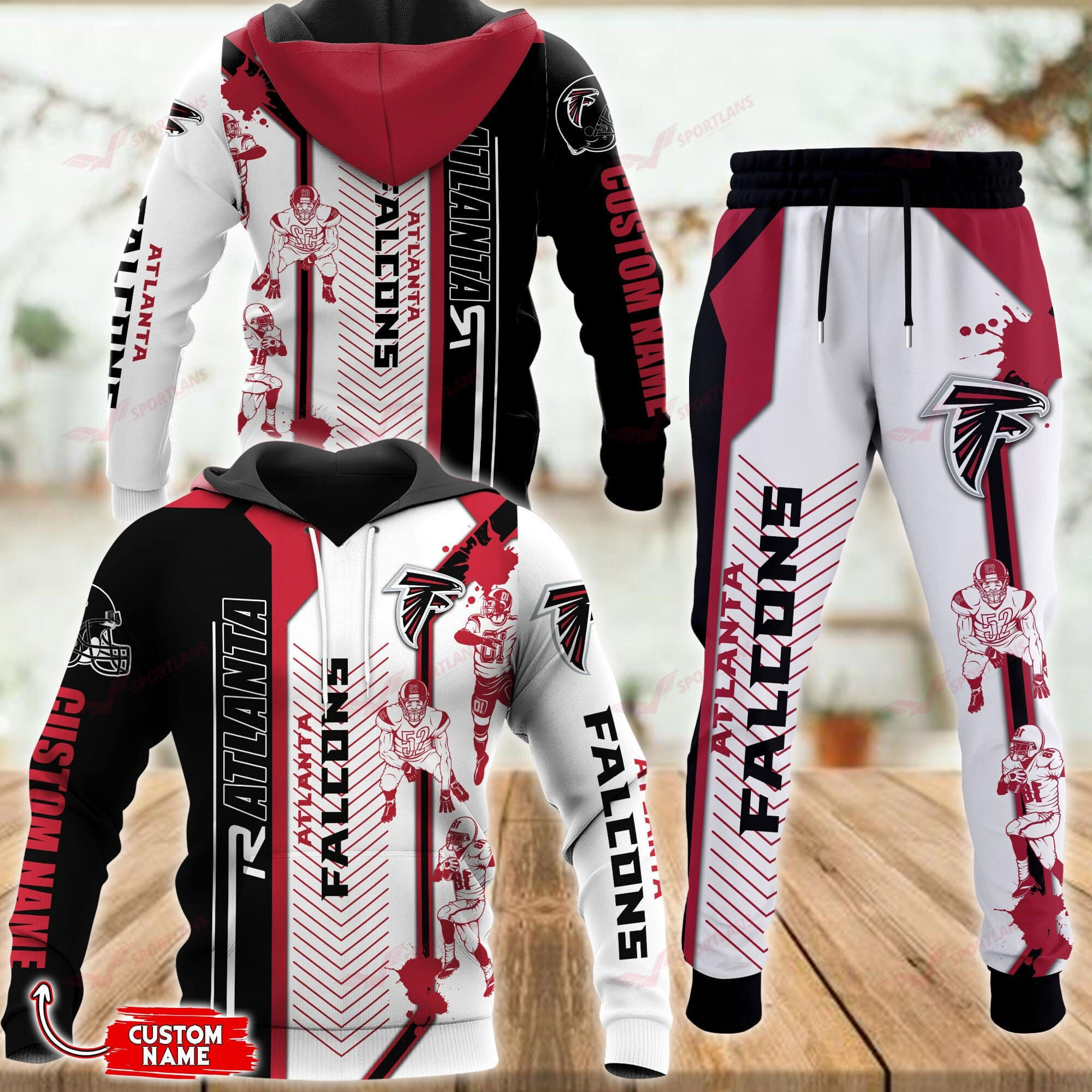 Buildercar - Atlanta Falcons Personalized Hoodie & Jogger 