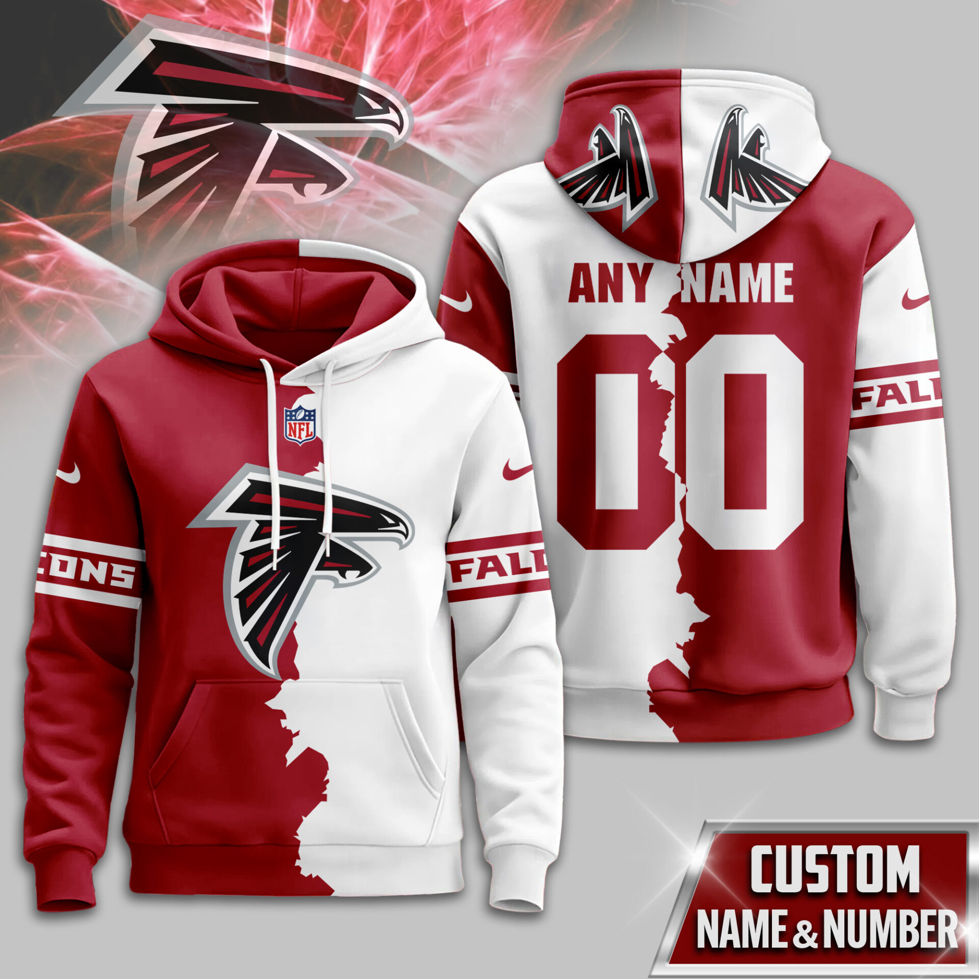 Buildercar - Atlanta Falcons | Premium Victory Split Hoodie