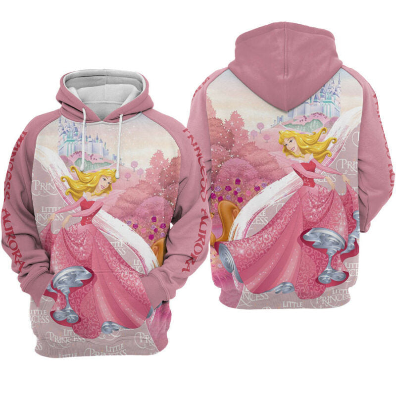 Buildercar - Aurora Princess Castle Sleeping Beauty Hoodie