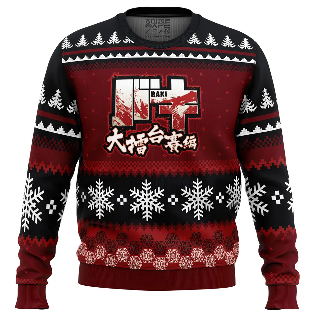 Buildercar - Axe Kick Baki Ugly Christmas Sweater