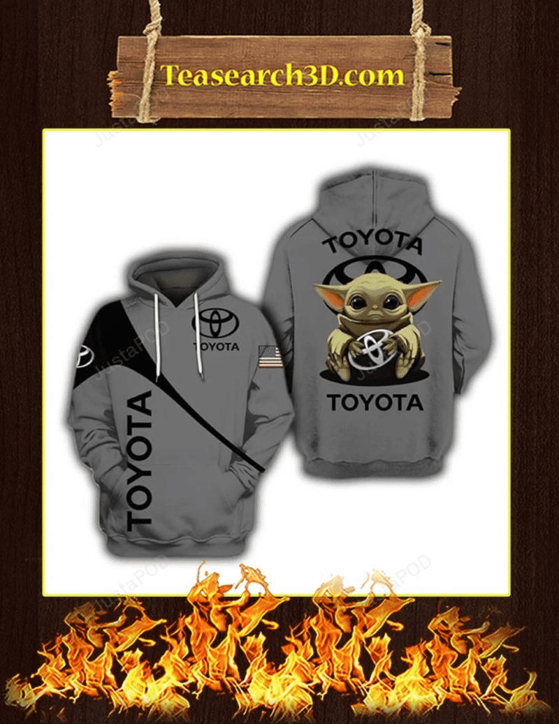 Buildercar - Baby Yoda Toyota 3d All Over Print Hoodie, Hoodie
