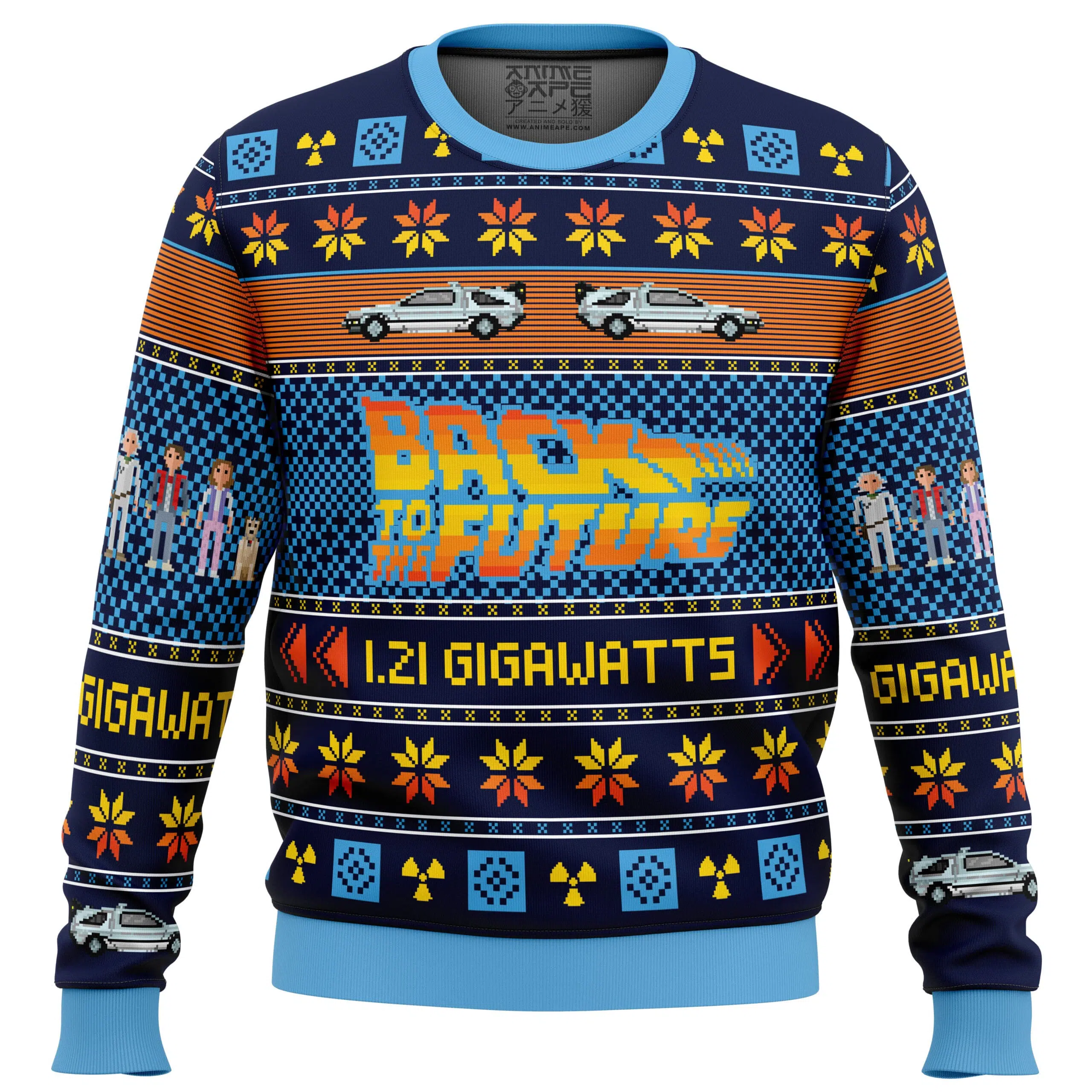 Buildercar - Back To The Future Ugly Christmas Sweater
