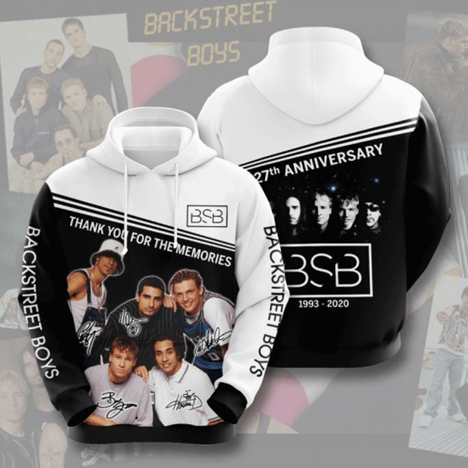Buildercar - Backstreet Boys 27th Anniversary 1993 2020 Signature Design Gift For Fan Custom 3d Hoodie All Over Printed Hoodie 1