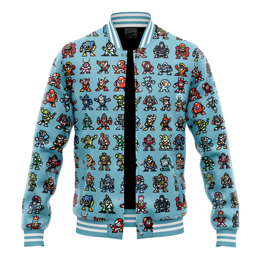 Buildercar - Bad Guys Mega Man Varsity Jacket