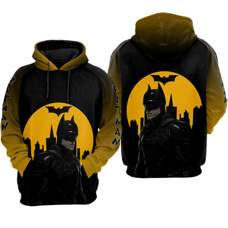 Buildercar - Batman City Back Yellow Black Hoodie