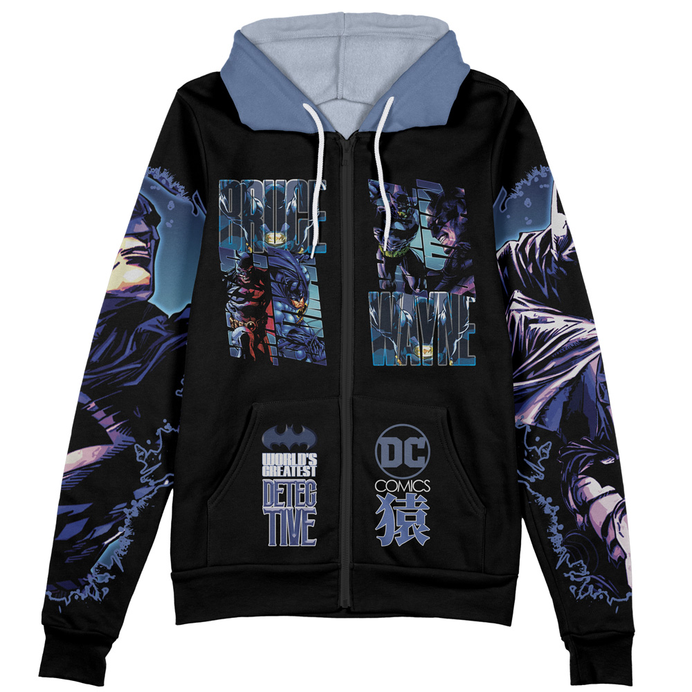 Buildercar - Batman DC Comics Streetwear Zip Hoodie Jacket - Image 2