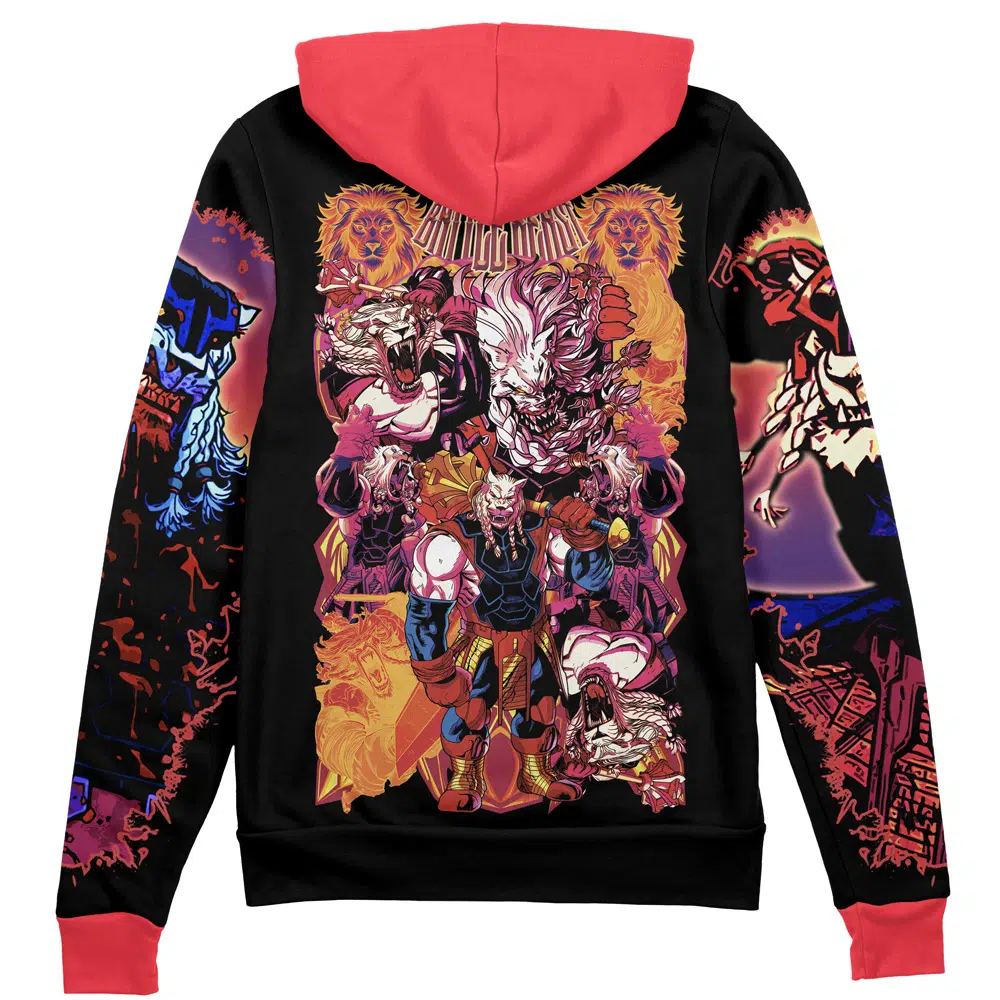 Buildercar - Battle Beast Thokk Invincible Streetwear Zip Hoodie Jacket