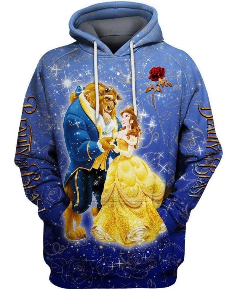 Buildercar - Beauty And The Beast Belle Over Print 3d Hoodie 26