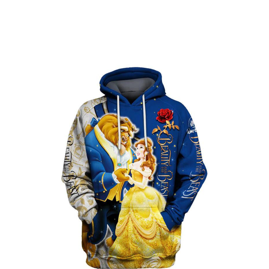 Buildercar - Beauty And The Beast Disney Cartoon Ver12 All Over Print Hoodie