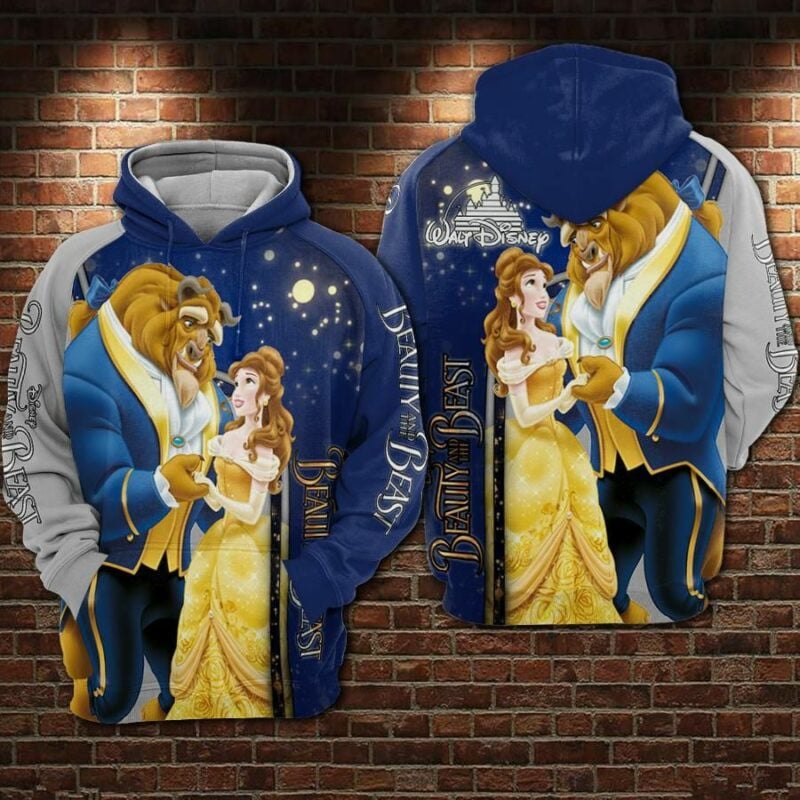 Buildercar - Beauty And The Beast Movie Disney Over Print 3d Hoodie