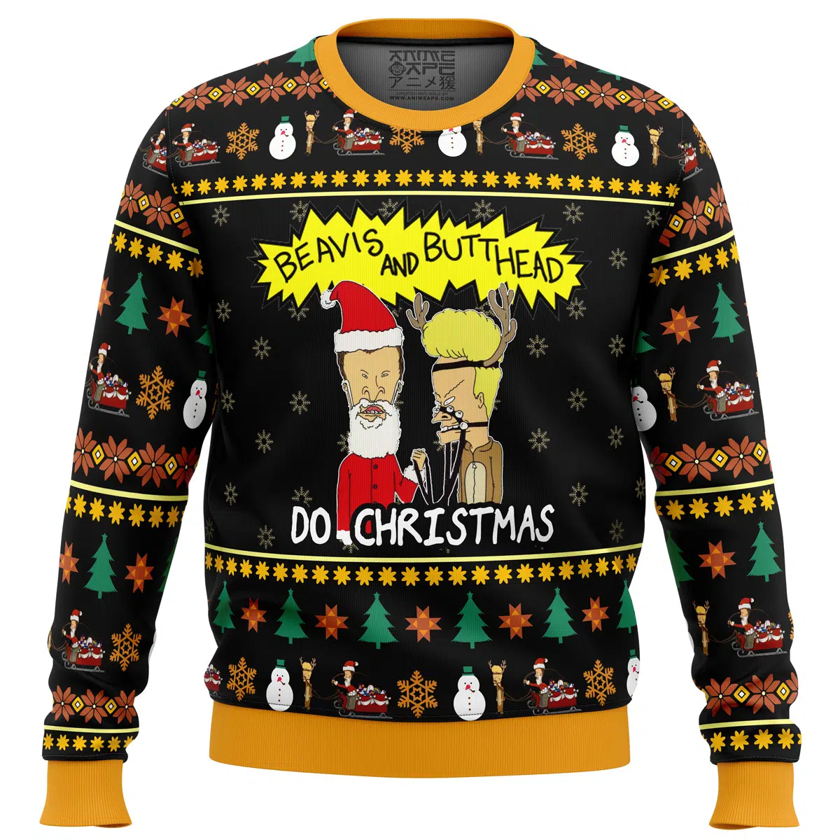 Buildercar - Beavis and Butthead Do Christmas Ugly Christmas Sweater
