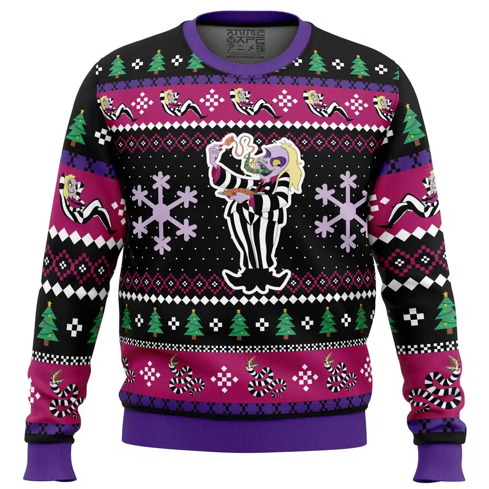 Buildercar - Beetleguise Beetlejuice Ugly Christmas Sweater