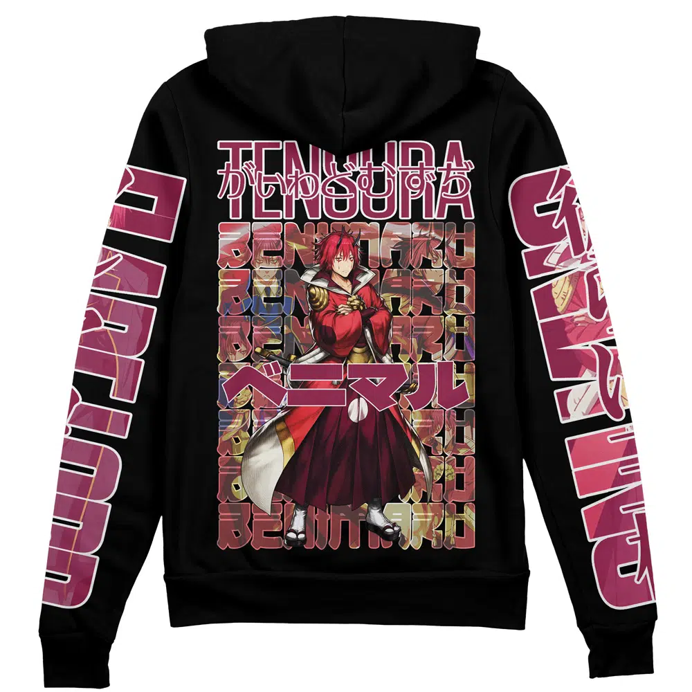 Buildercar - Benimaru That Time I Got Reincarnated as a Slime Streetwear Zip Hoodie Jacket