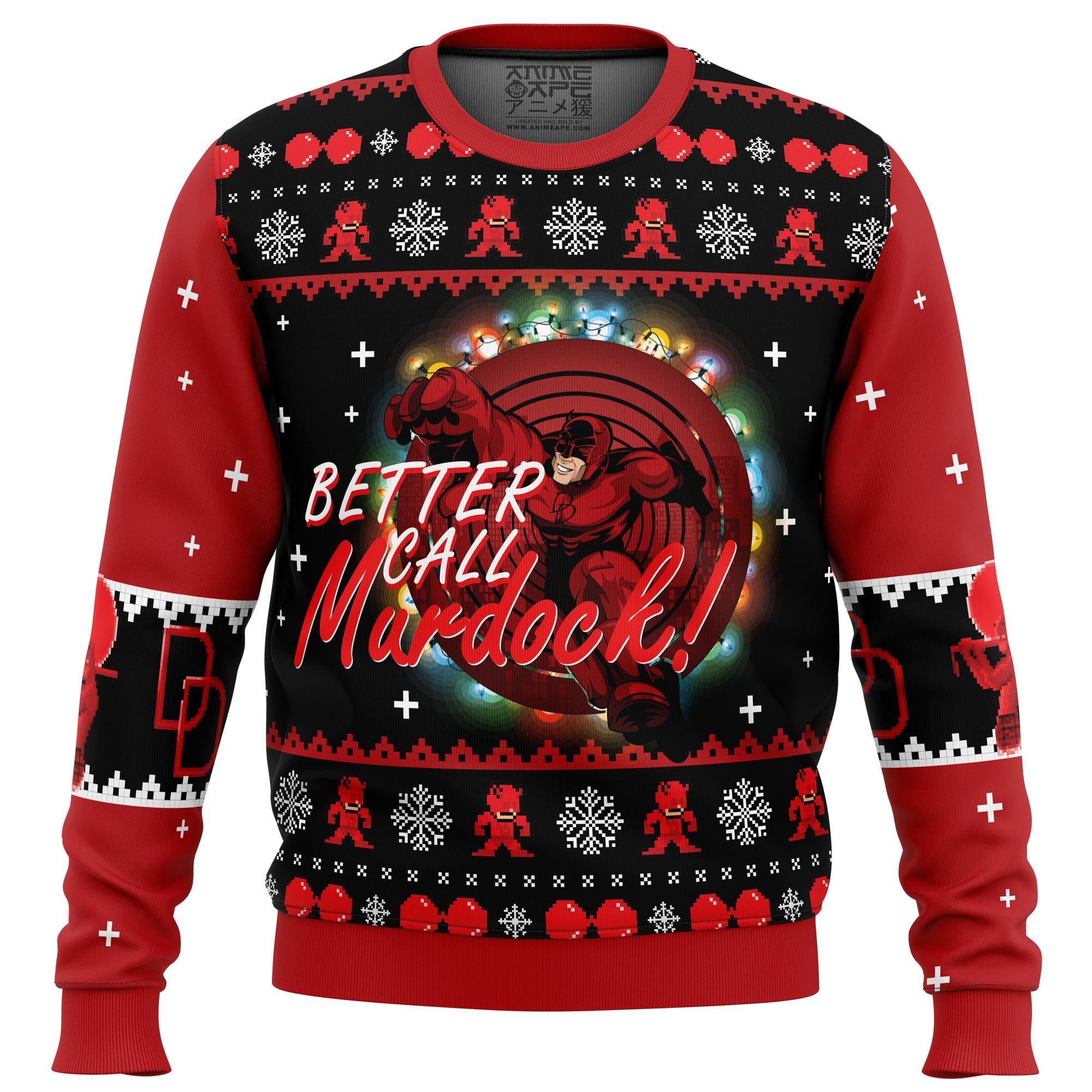 Buildercar - Better Call Murdock! Daredevil Ugly Christmas Sweater