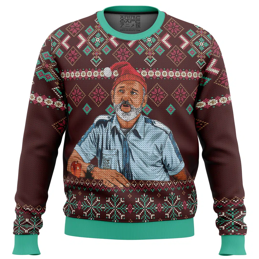 Buildercar - Bill Murray Ugly Christmas Sweater