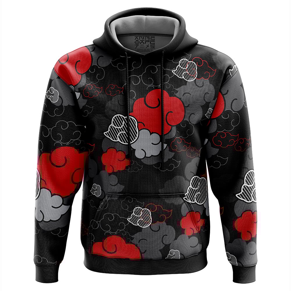 Buildercar - Black Aloha Pattern Akatsuki Hoodie