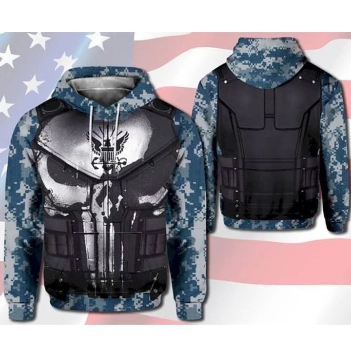 Buildercar - Black Armor Camo 3d Hoodie
