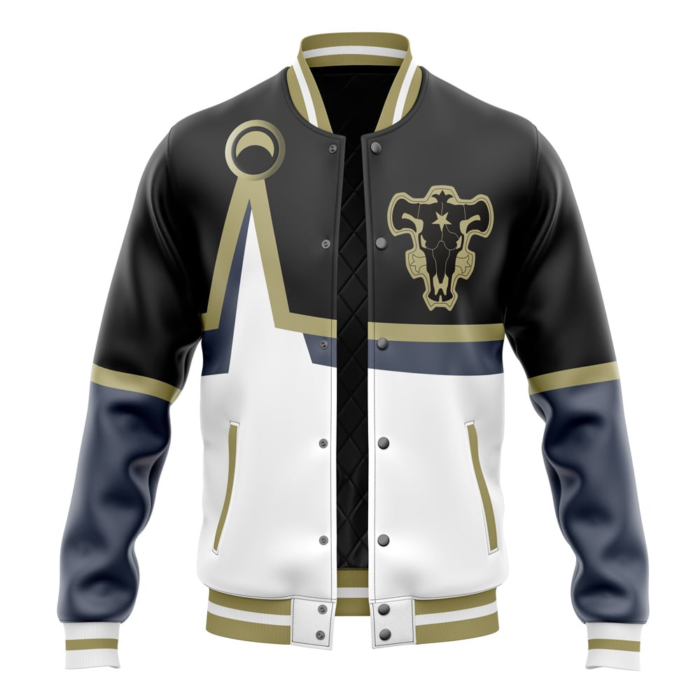 Buildercar - Black Bulls Black Clover Varsity Jacket