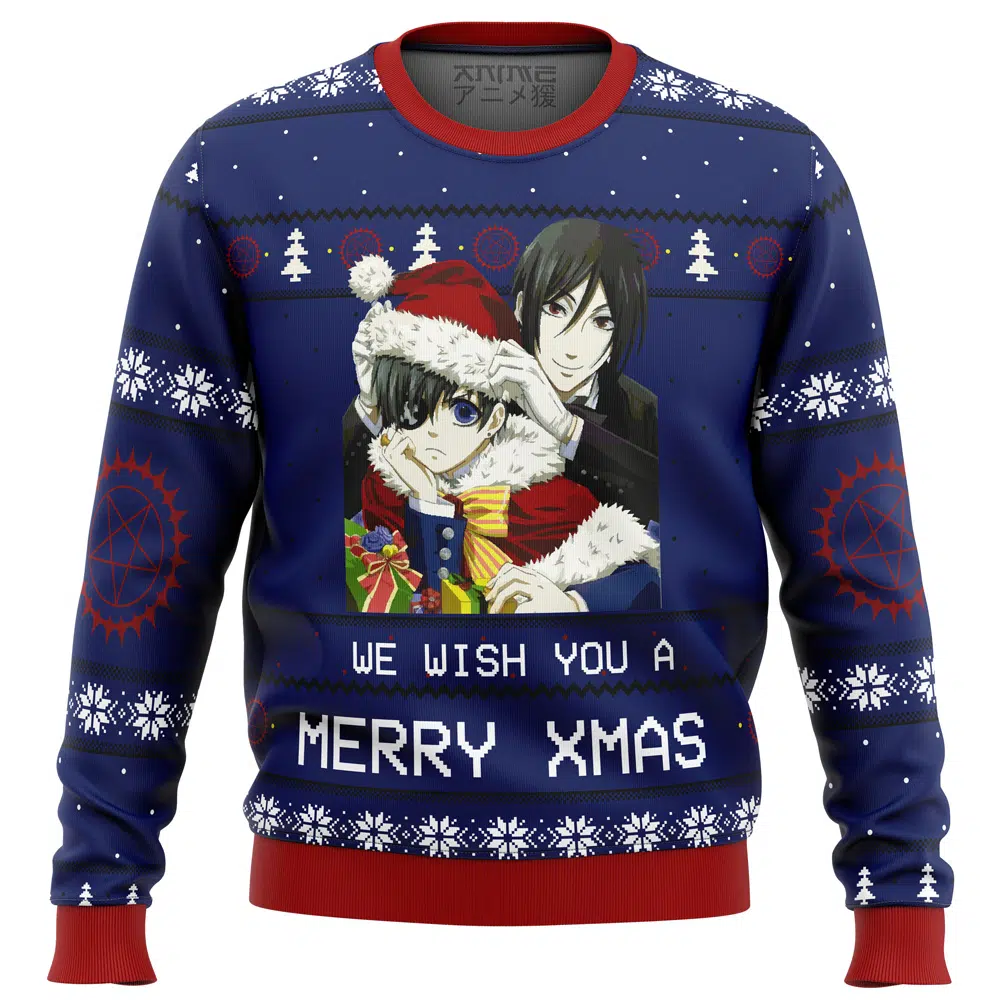 Buildercar - Black Butler Merry Xmas Ugly Christmas Sweater