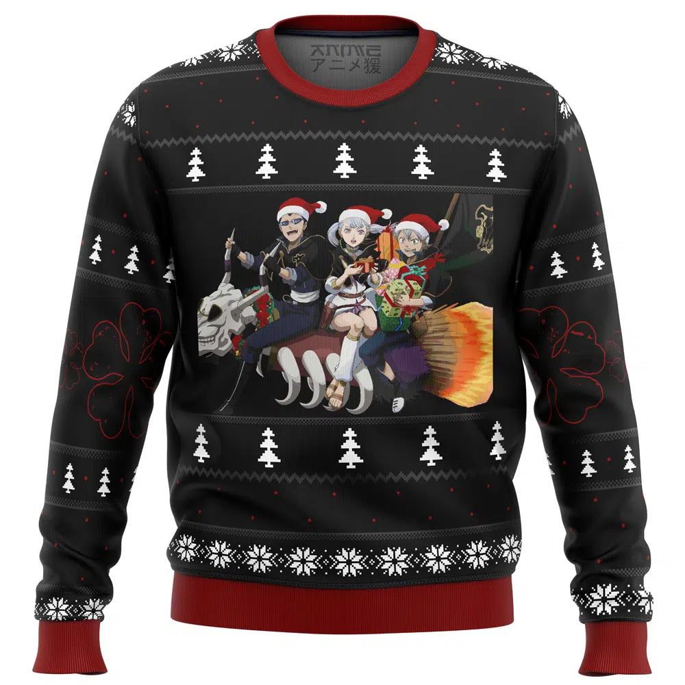 Buildercar - Black Clover Holiday Ugly Christmas Sweater