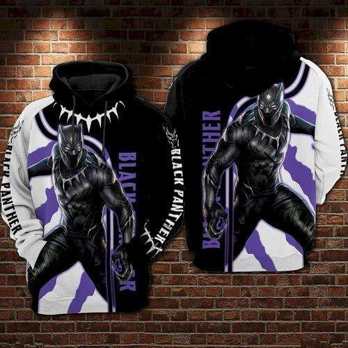 Buildercar - Black Panther Marvel Comics Aop Hoodie