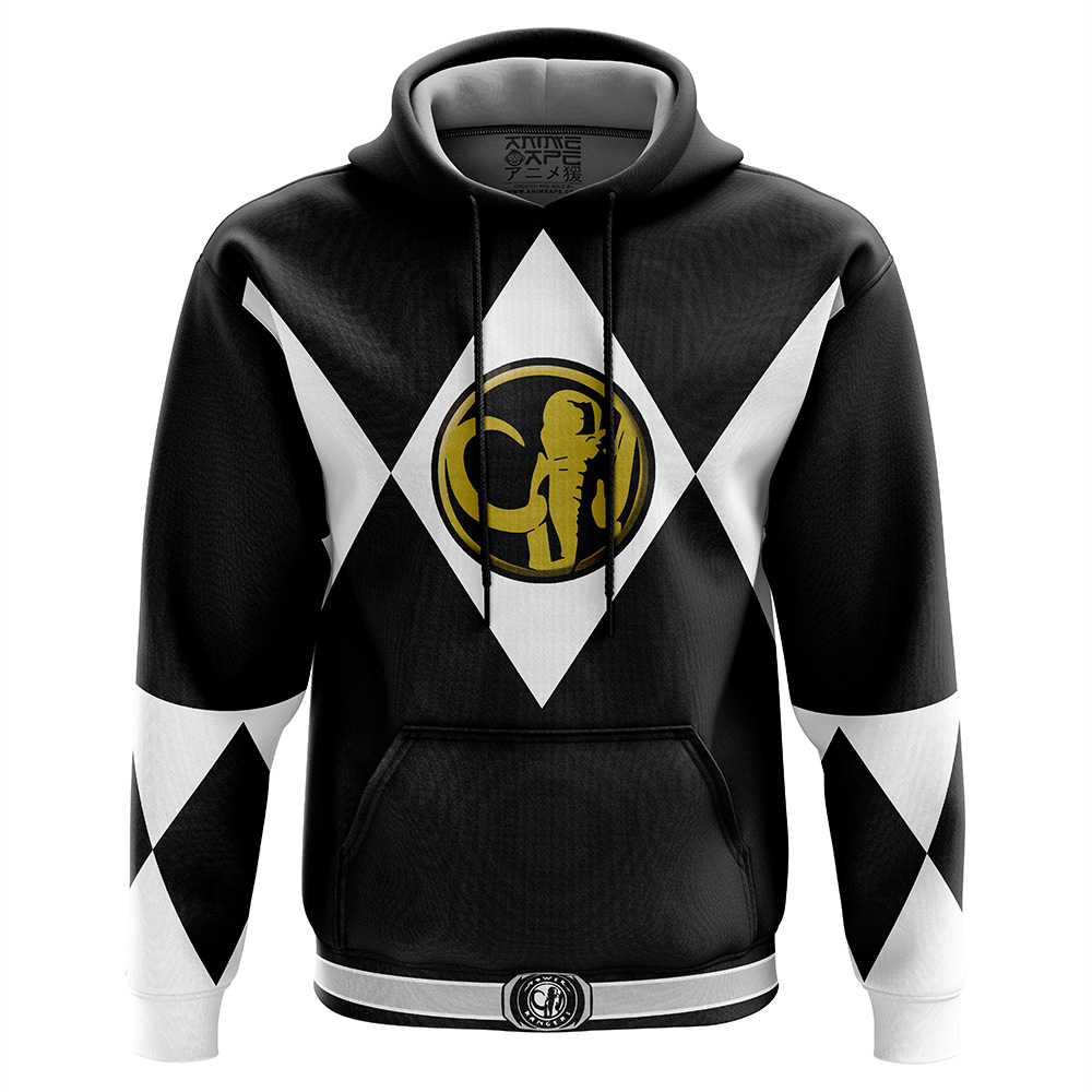 Buildercar - Black Ranger Mighty Morphin Power Rangers Hoodie