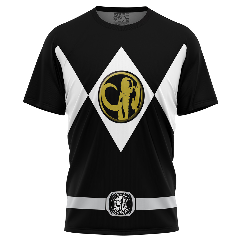 Buildercar - Black Ranger Mighty Morphin Power Rangers T-Shirt