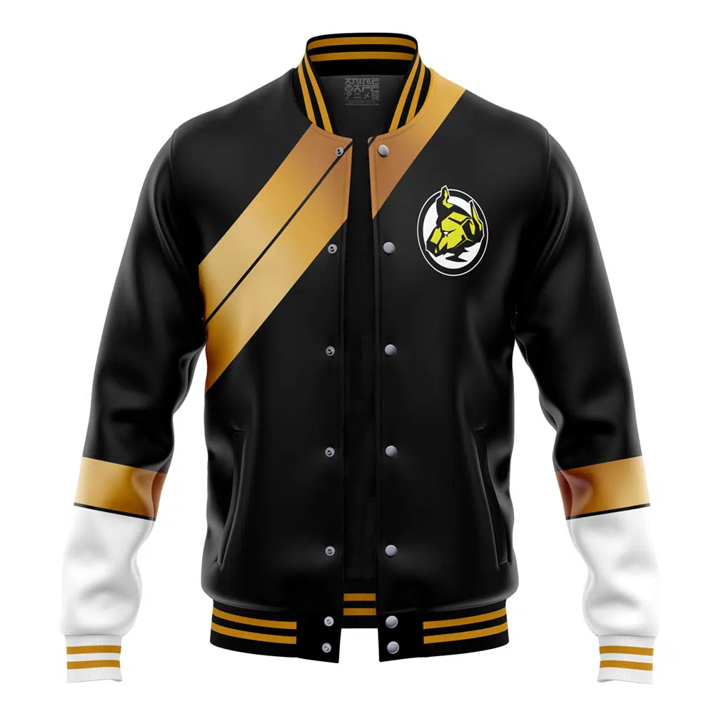 Buildercar - Black Ranger Wild Force Power Rangers Varsity Jacket