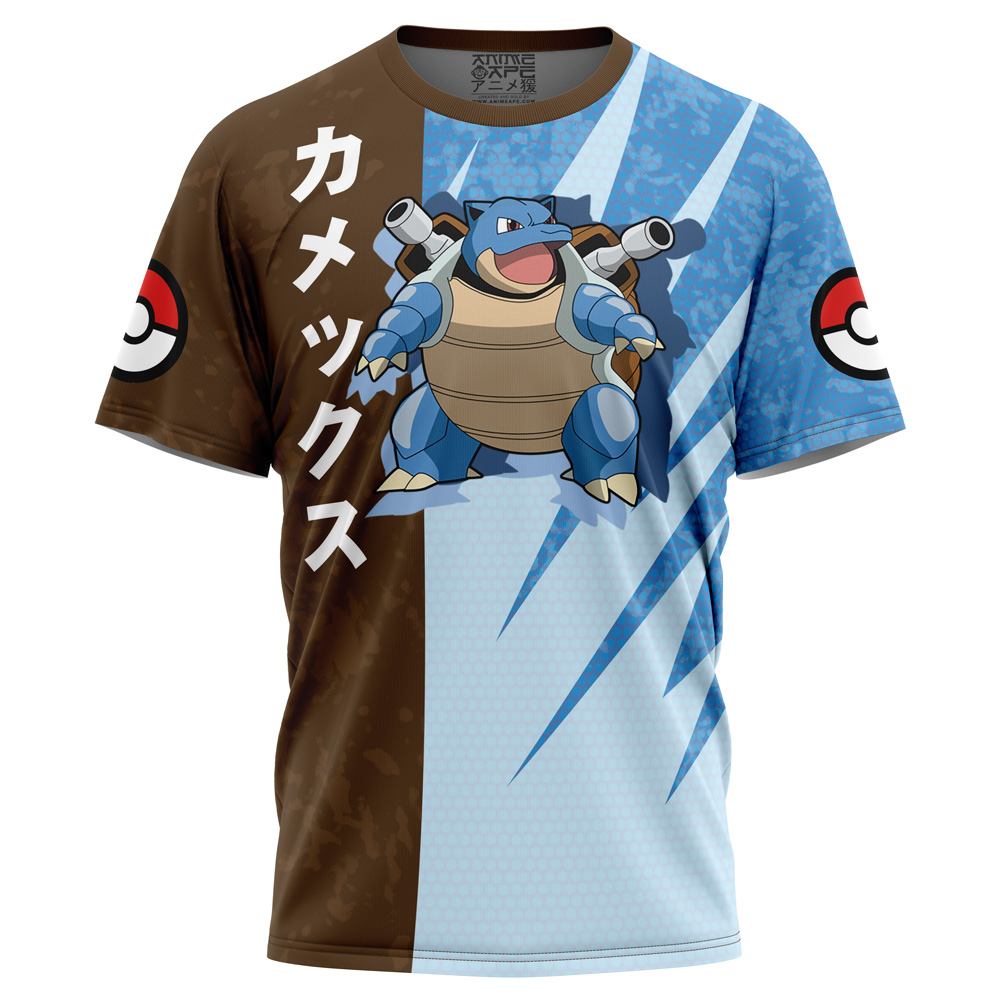 Buildercar - Blastoise Attack Pokemon T-Shirt