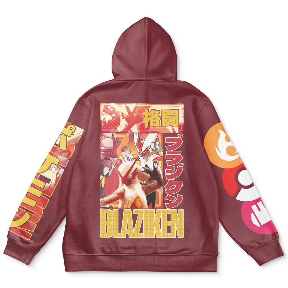 Buildercar - Blaziken Pokemon Streetwear Hoodie