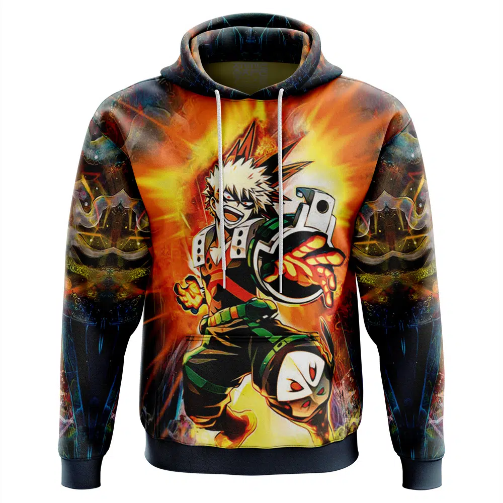 Buildercar - Blazing Bakugo My Hero Academia Hoodie