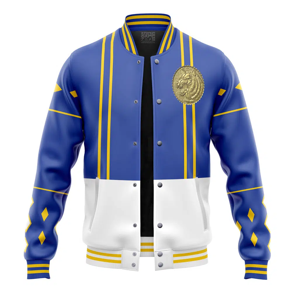 Buildercar - Blue Ranger Ninjetti Power Rangers Varsity Jacket
