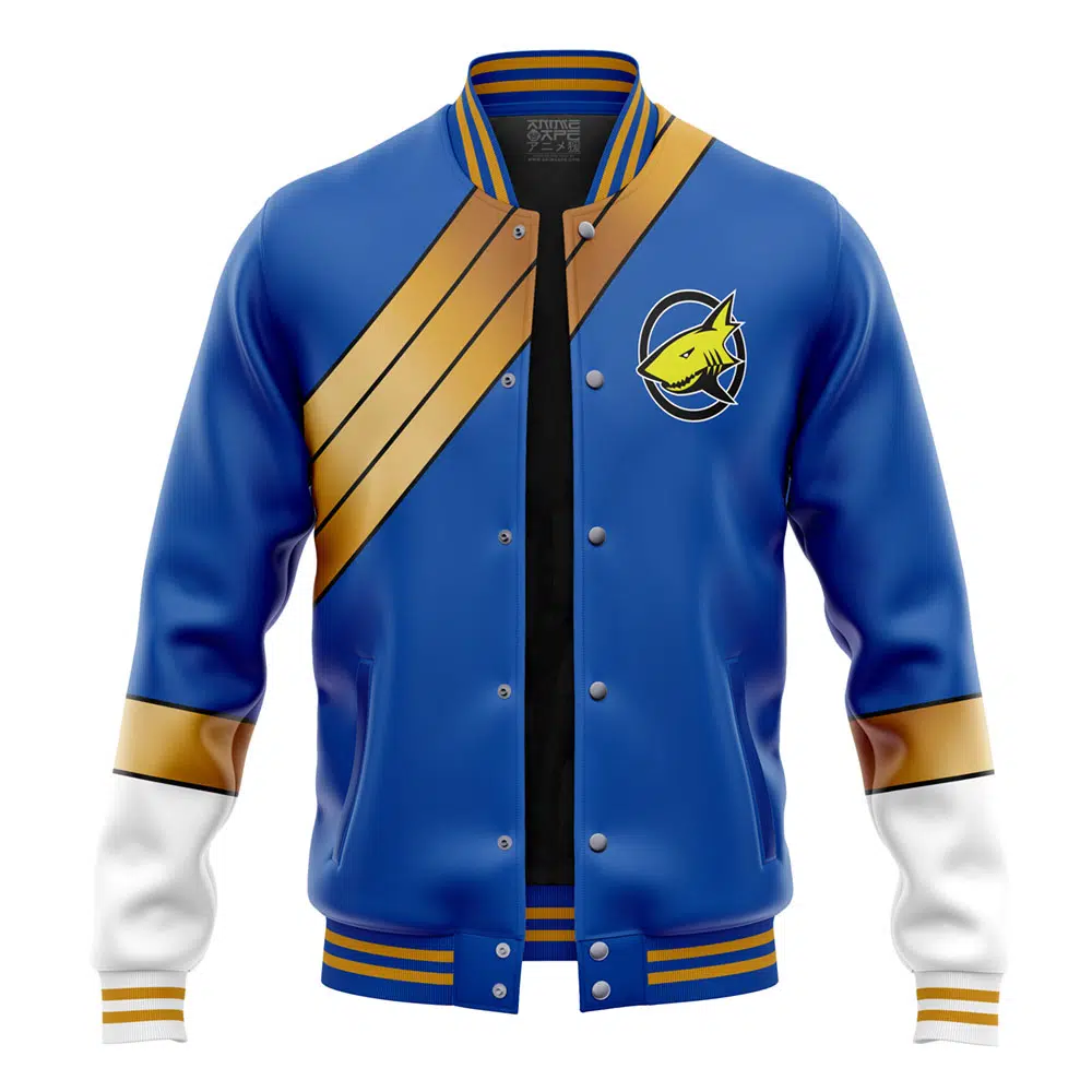 Buildercar - Blue Ranger Wild Force Power Rangers Varsity Jacket