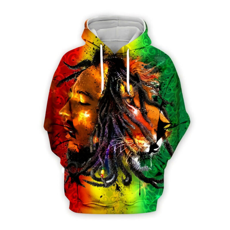 Buildercar - Bob Marley Colorful 3d Hoodie