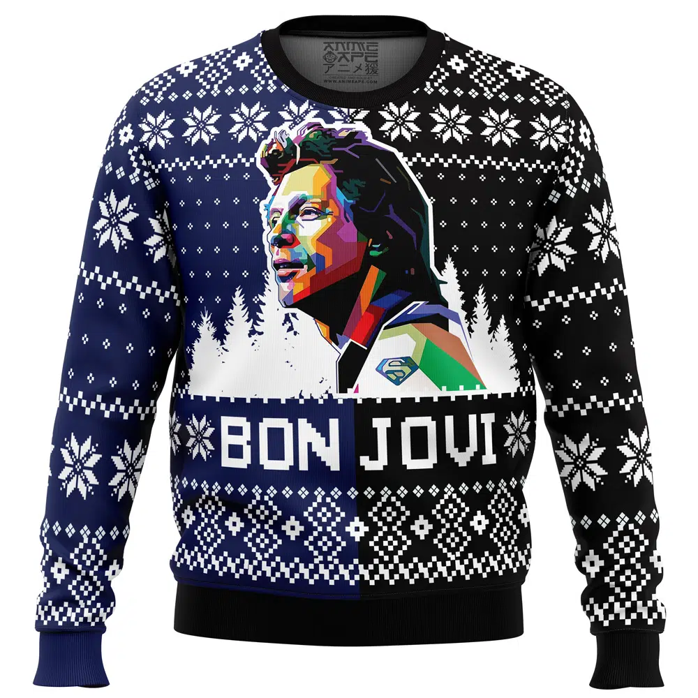 Buildercar - Bon Jovi Ugly Christmas Sweater