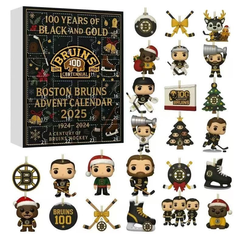 Buildercar - Boston Bruins Advent Calendar a?? 100 Years of Black and Gold -2D Acrylic