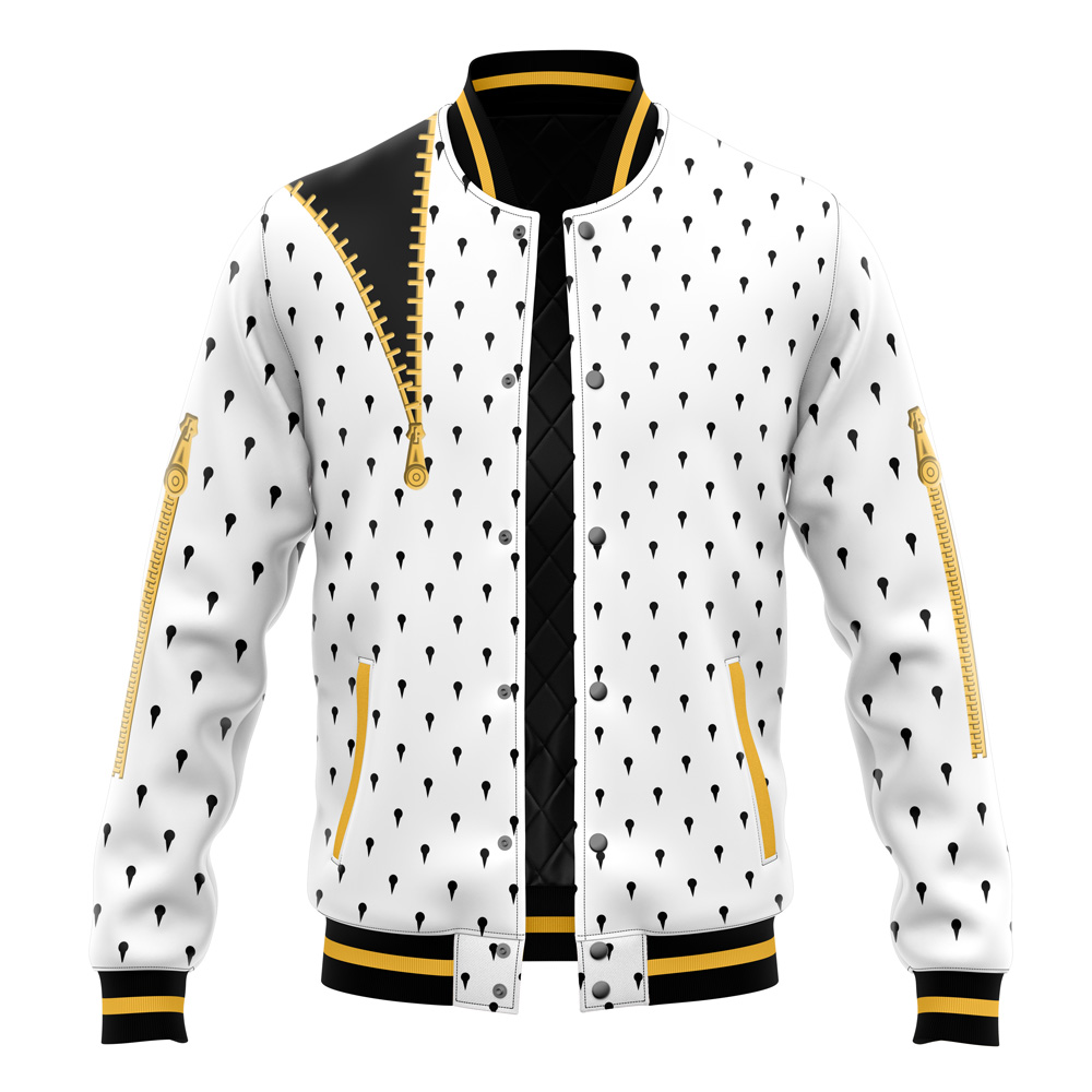 Buildercar - Bruno Bucciarati Pattern Jojo's Bizarre Adventure Varsity Jacket
