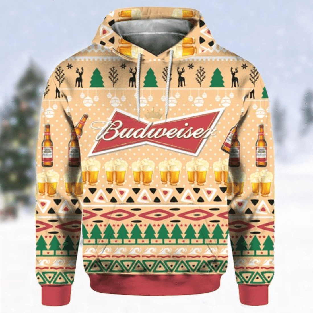 Buildercar - Budweiser Beer 1 Fan Gift, Budweiser Beer Aop Hoodie