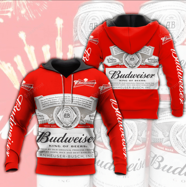 Buildercar - Budweiser King Of Beers Aop Hoodie 658
