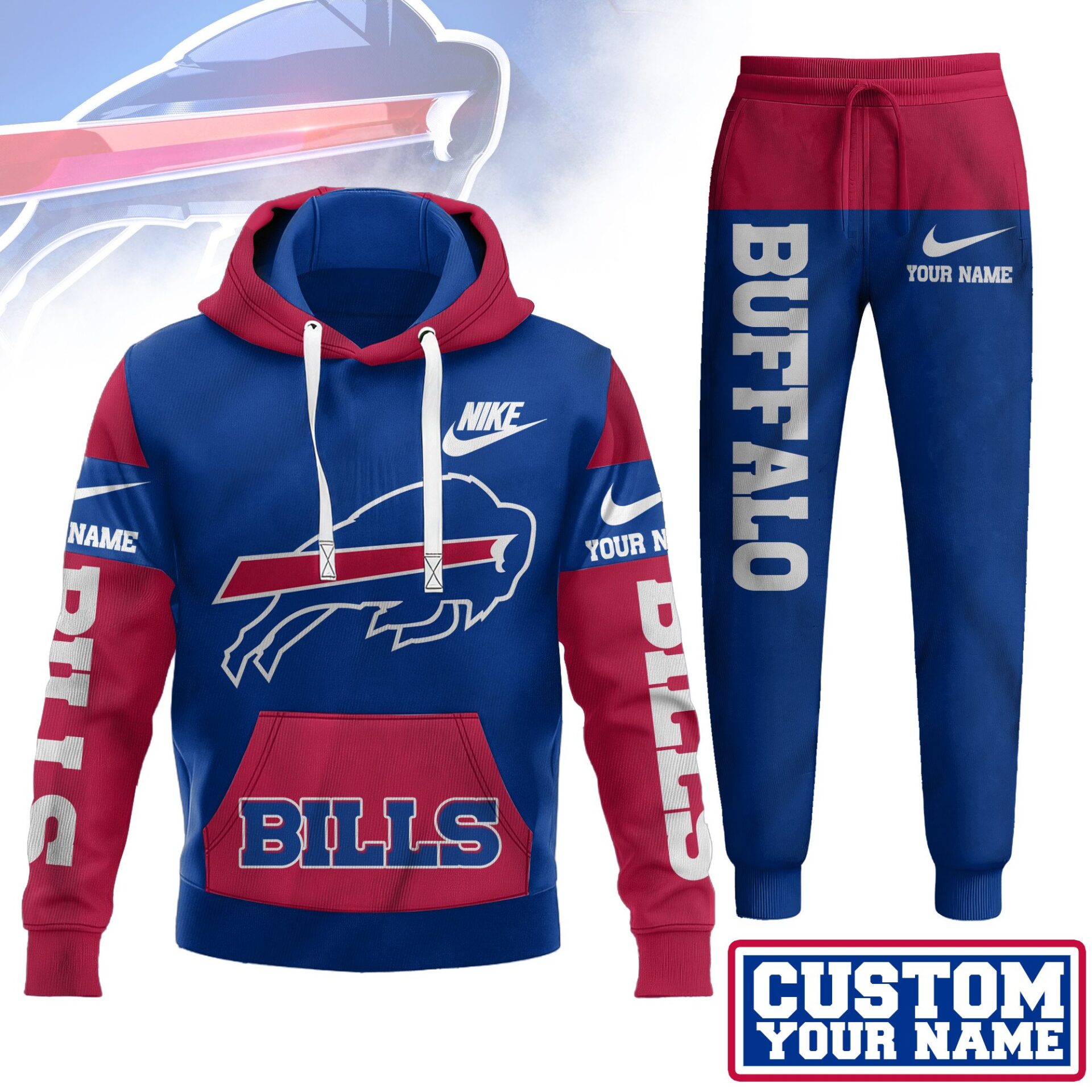 Buildercar - Buffalo Bills | Premium Hoodie & Pants Set 