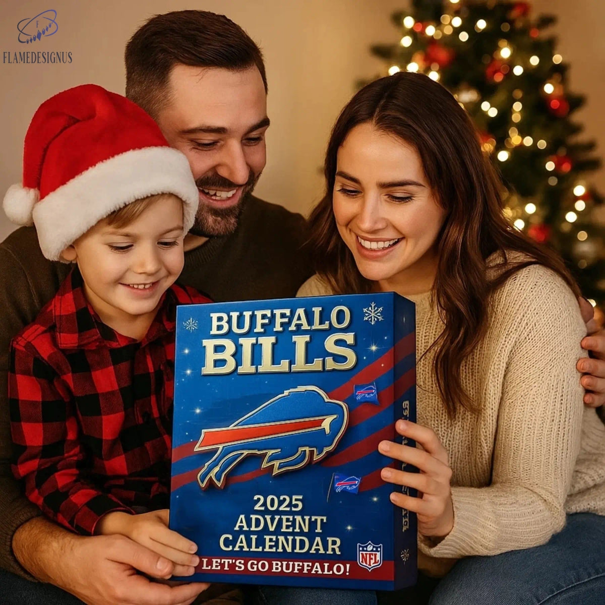 Buildercar - Buffalo Bills Star Advent Calendar -2D Acrylic