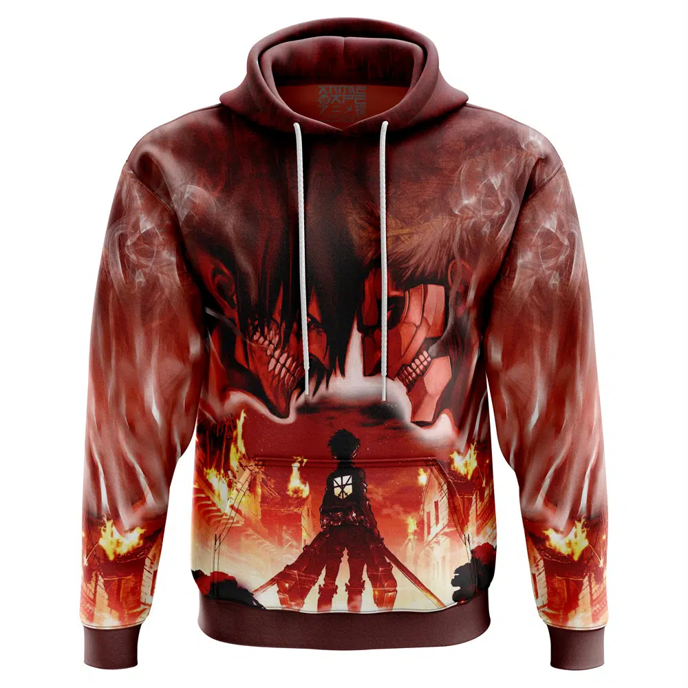 Buildercar - Burning Attack on Titan Hoodie