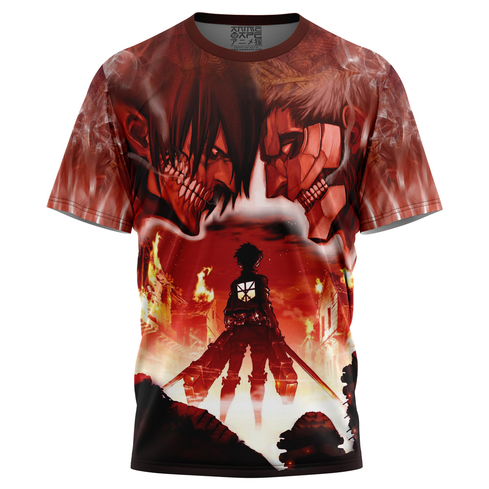 Buildercar - Burning Attack on Titan T-Shirt